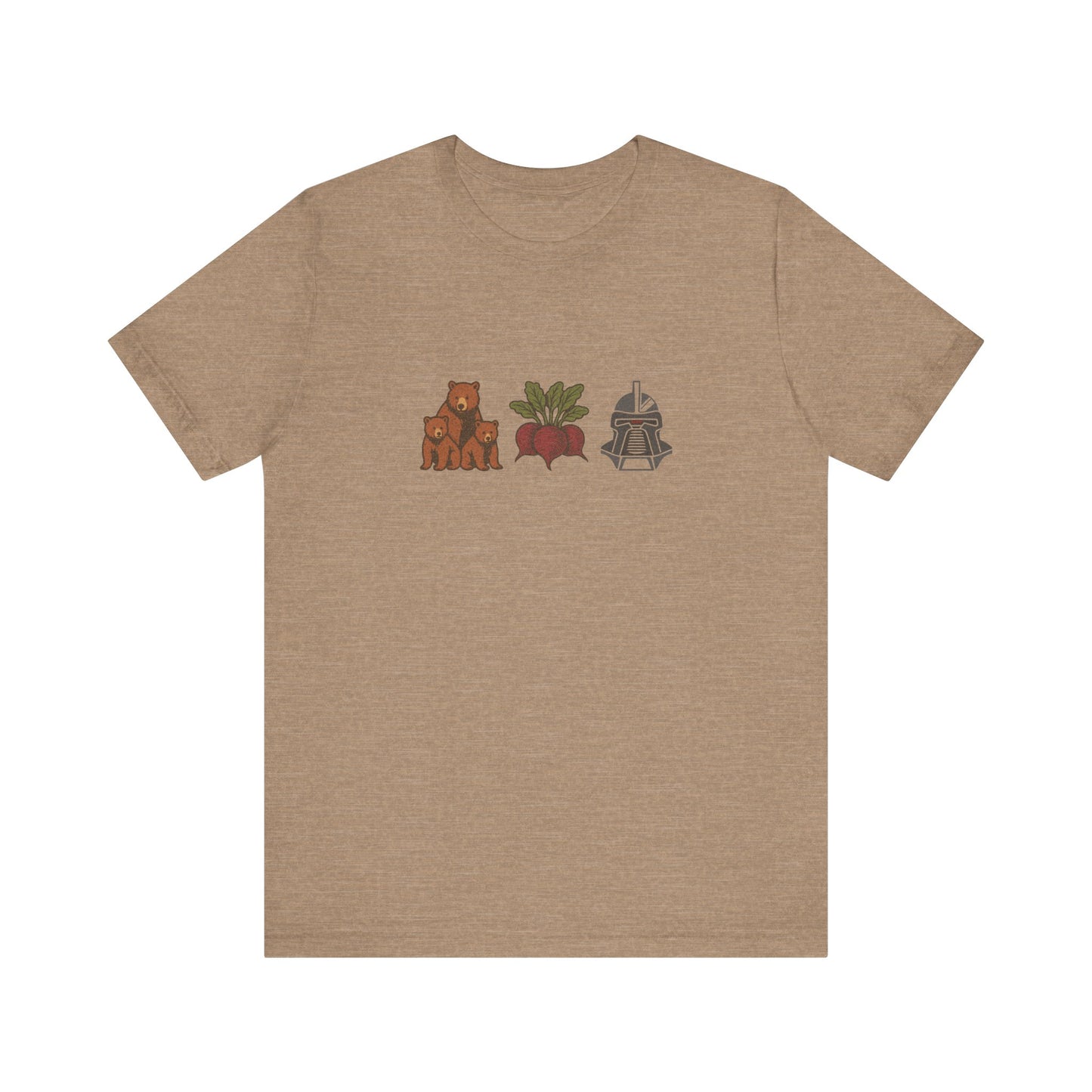 Bears, Beets, Battlestar (Icons) — Retro Tee (Light)