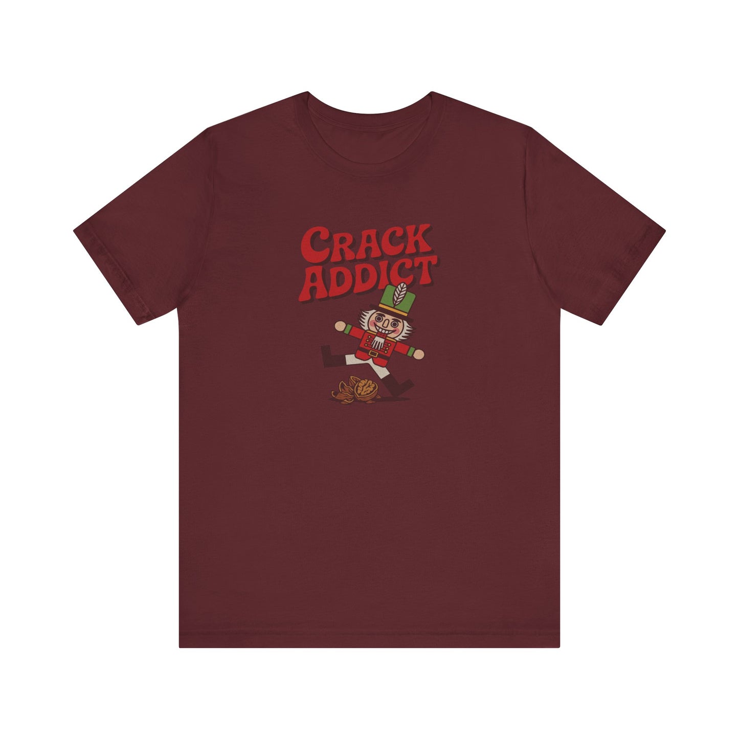 Crack Addict Nutcracker (Unhinged Remix) — Retro Tee (Dark)
