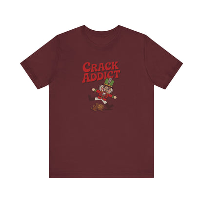 Crack Addict Nutcracker (Unhinged Remix) — Retro Tee (Dark)