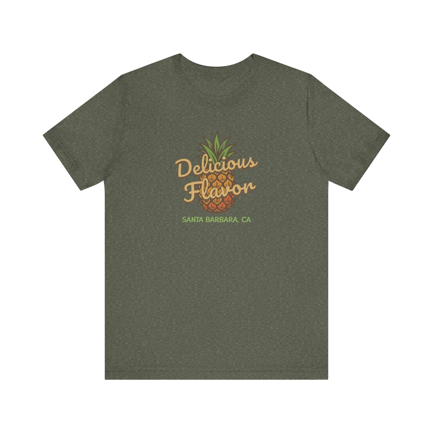 Delicious Flavor — Santa Barbara Pineapple Retro Tee (Dark)