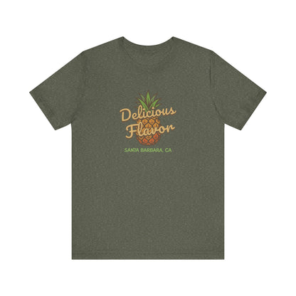 Delicious Flavor — Santa Barbara Pineapple Retro Tee (Dark)