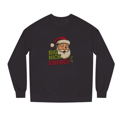 Big Nick Energy — Retro Santa Christmas Sweatshirt (Dark)