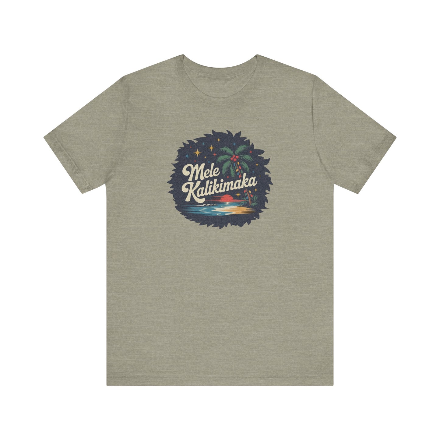 Mele Kalikimaka — Retro Hawaiian Christmas Tee (Light)