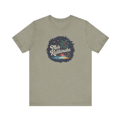 Mele Kalikimaka — Retro Hawaiian Christmas Tee (Light)