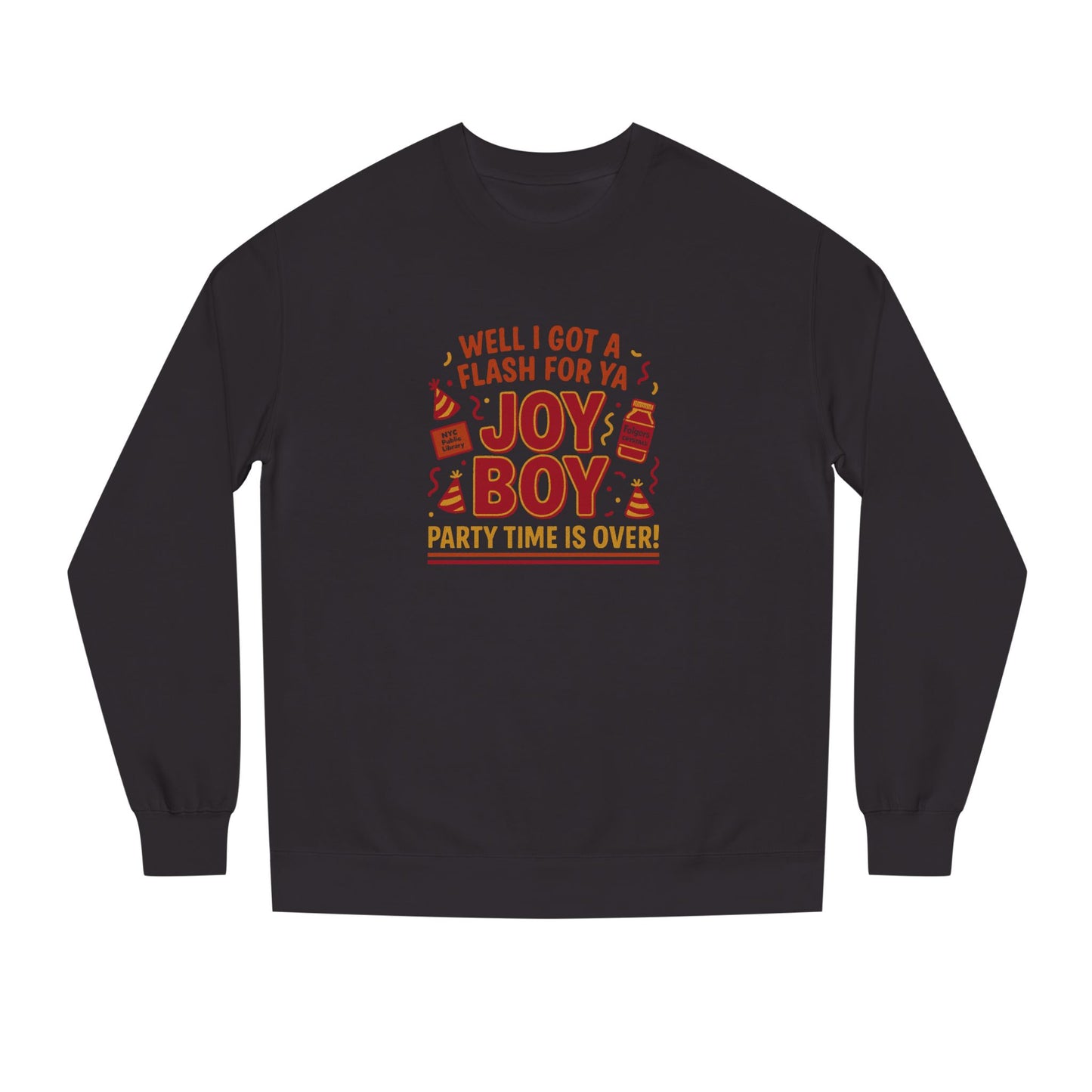 Joy Boy — Seinfeld Library Investigator Sweatshirt (Dark)