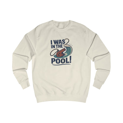 I Was in the Pool! — George Costanza Shrinkage Retro Sweatshirt (Light)