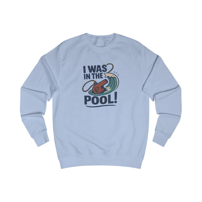 I Was in the Pool! — George Costanza Shrinkage Retro Sweatshirt (Light)