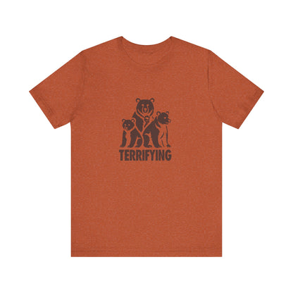 Bears Are Terrifying — Retro Silhouette Tee (Light)
