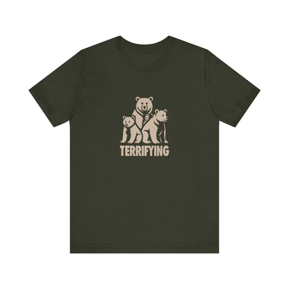 Bears Are Terrifying — Retro Silhouette Tee (Dark)