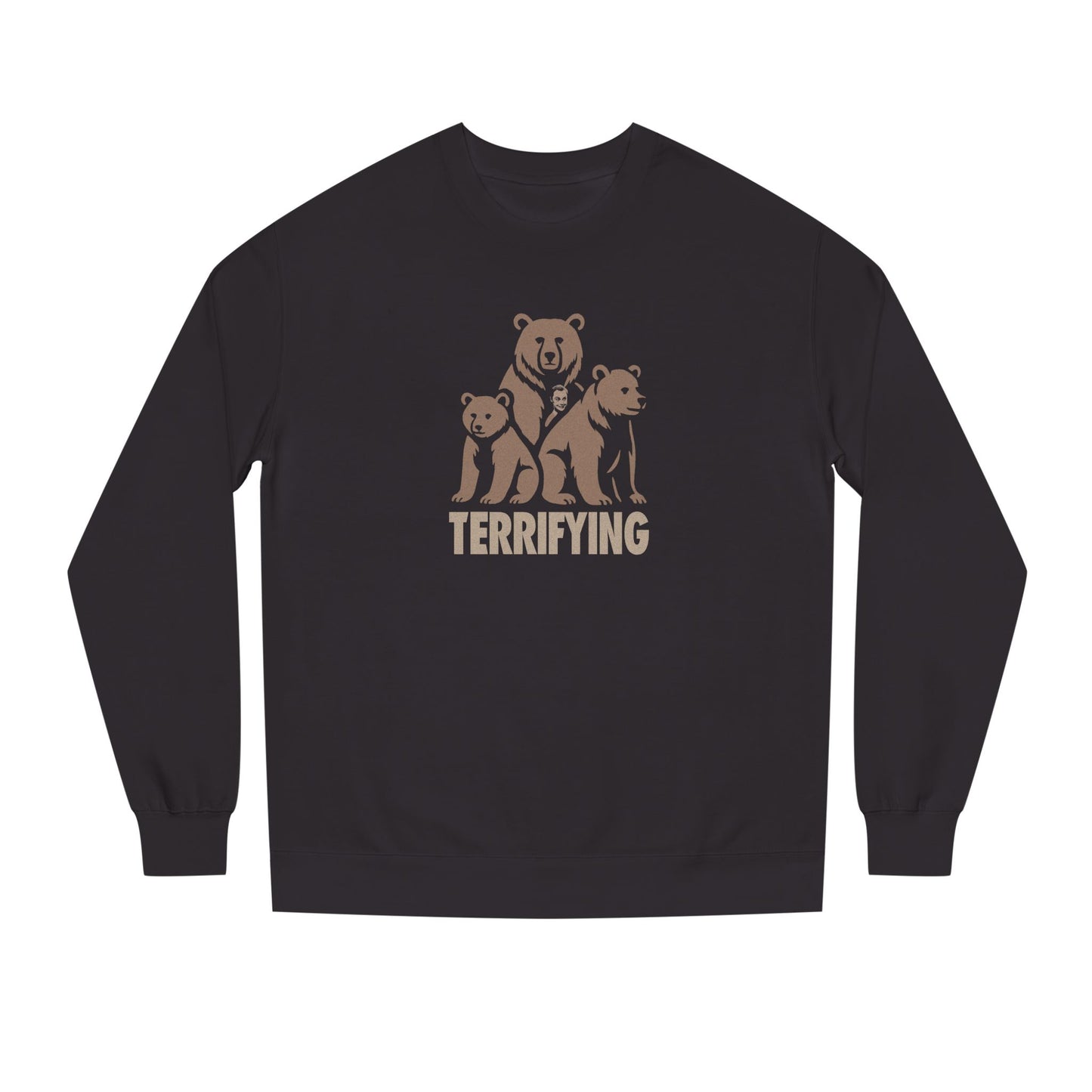 Bears Are Terrifying — Retro Silhouette Sweatshirt (Dark)