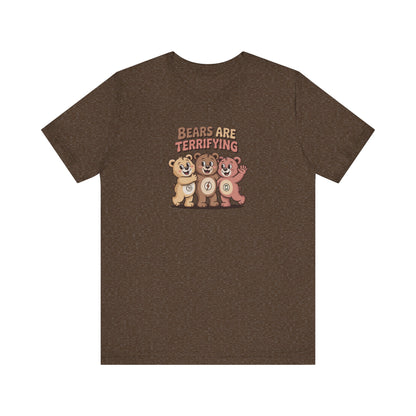 Bears Are Terrifying (Cute Remix) — Retro Tee (Dark)