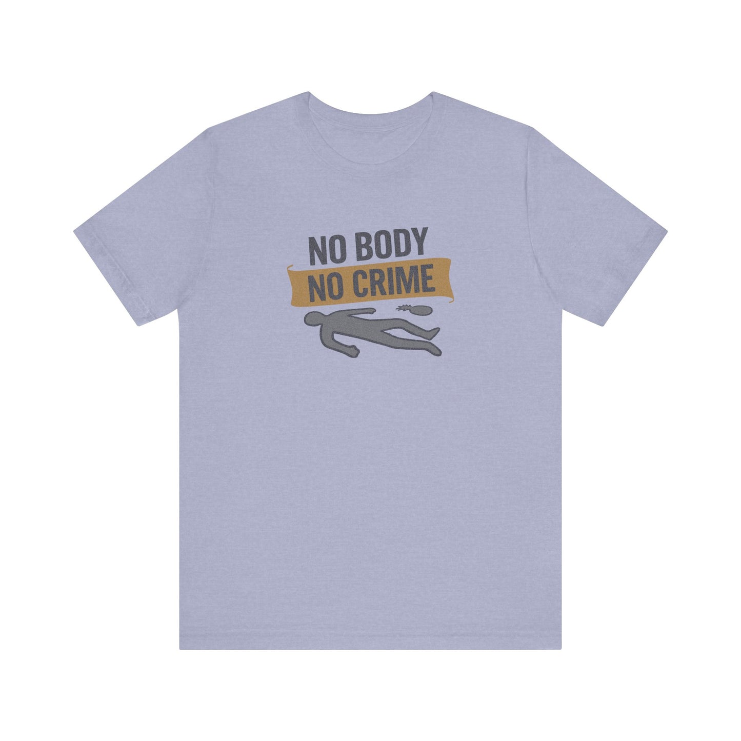 No Body, No Crime — Psych Crime Scene Retro Tee (Light)