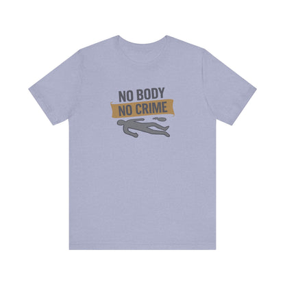 No Body, No Crime — Psych Crime Scene Retro Tee (Light)