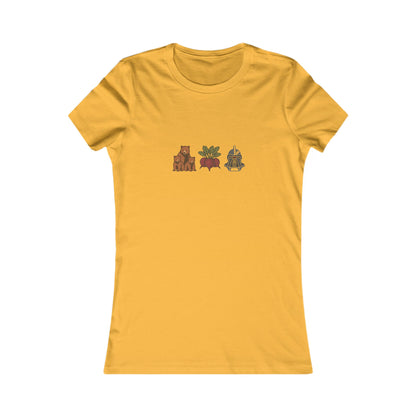 Bears, Beets, Battlestar (Icons) — Retro Women's Tee (Light)