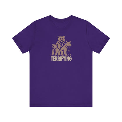 Bears Are Terrifying — Retro Silhouette Tee (Dark)
