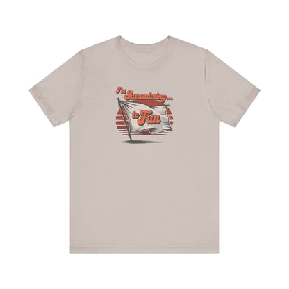 I'm Surrendering to Fun — Fun with Flags Retro Tee (Light)