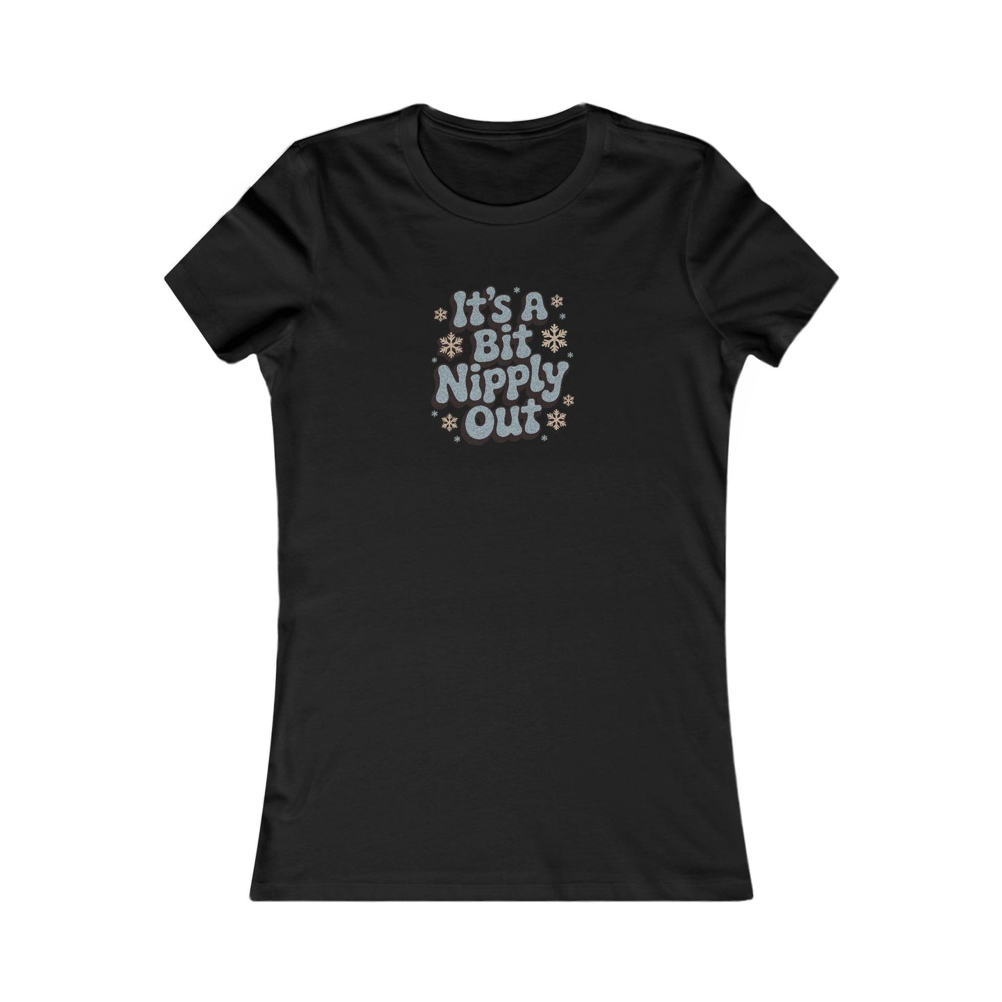 It's a Bit Nipply Out — Christmas Vacation Retro Women's Tee (Dark)