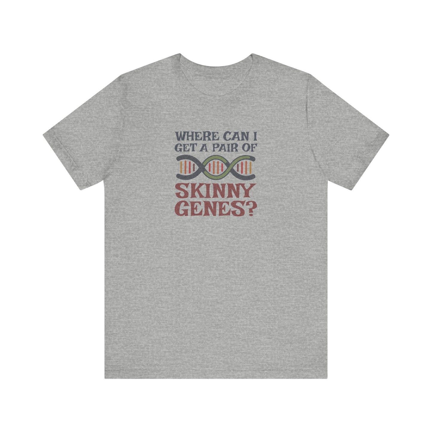 Pair of Skinny Genes (Colorful) — Retro Graphic Tee (Light)