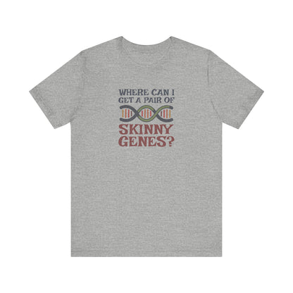 Pair of Skinny Genes (Colorful) — Retro Graphic Tee (Light)