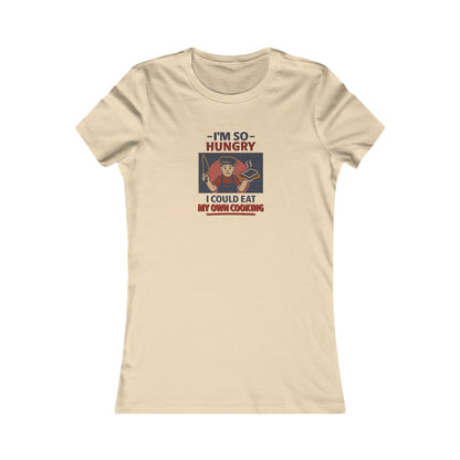 I'm So Hungry, I Could Eat My Own Cooking — Retro Women's Tee (Light)