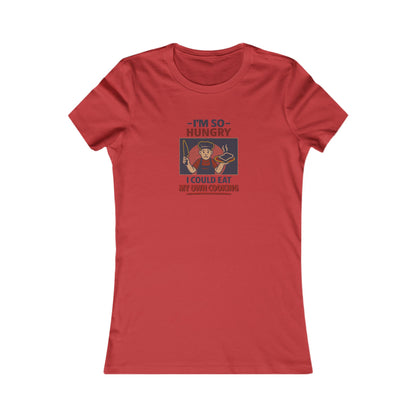 I'm So Hungry, I Could Eat My Own Cooking — Retro Women's Tee (Light)