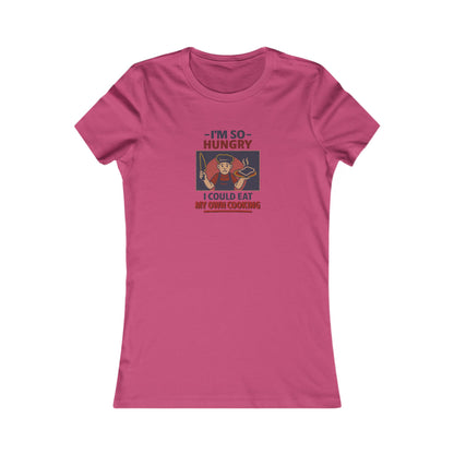 I'm So Hungry, I Could Eat My Own Cooking — Retro Women's Tee (Light)