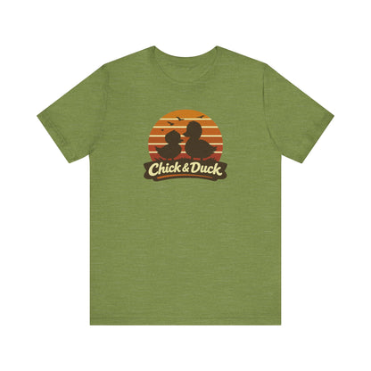 The Chick and the Duck — Friends Retro Tee (Light)
