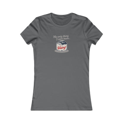 Can’t Have Dairy — Friends Jill Green Retro Women's Tee (Dark)