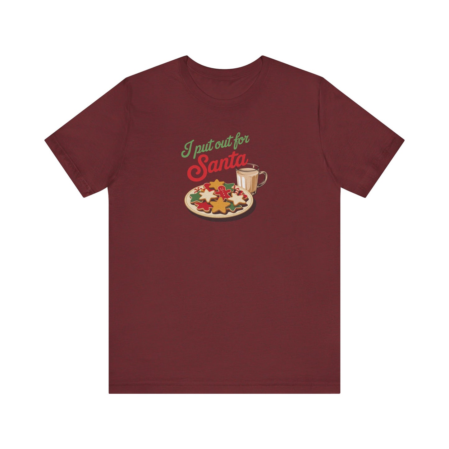 I Put Out for Santa — Retro Christmas Cookies Tee (Dark)