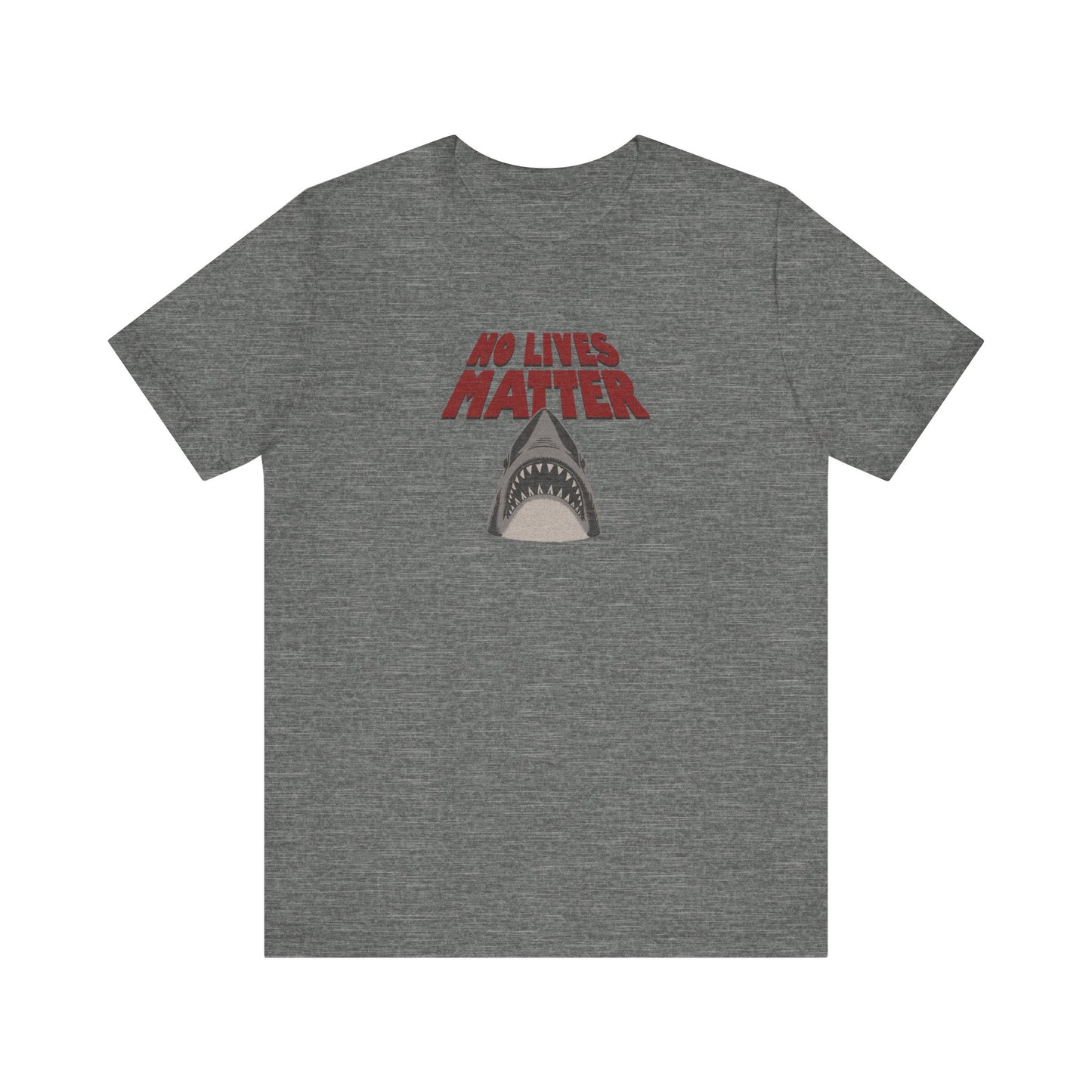 No Lives Matter — Jaws-Inspired Retro Tee (Light)