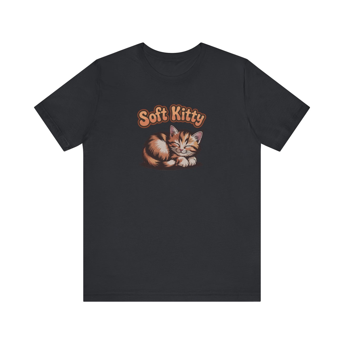 Soft Kitty Sick-Day Lullaby — Big Bang Theory Retro Tee (Dark)