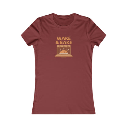 Wake & Bake — Retro Thanksgiving Turkey Women's Tee (Dark)