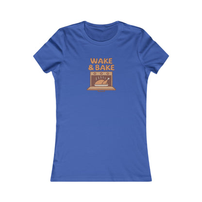Wake & Bake — Retro Thanksgiving Turkey Women's Tee (Dark)