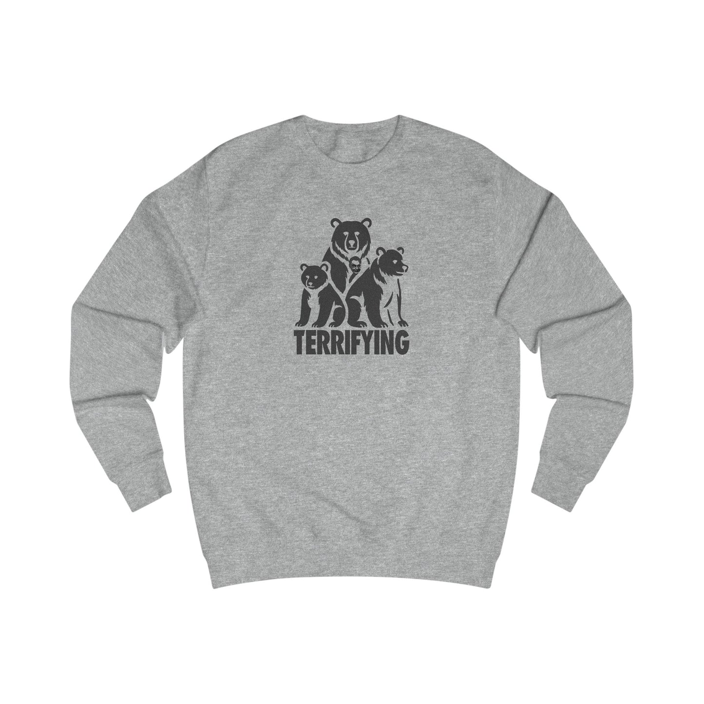 Bears Are Terrifying — Retro Silhouette Sweatshirt (Light)