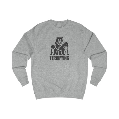 Bears Are Terrifying — Retro Silhouette Sweatshirt (Light)