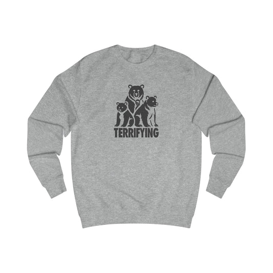 Bears Are Terrifying — Retro Silhouette Sweatshirt (Light)