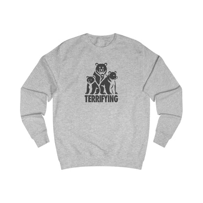 Bears Are Terrifying — Retro Silhouette Sweatshirt (Light)