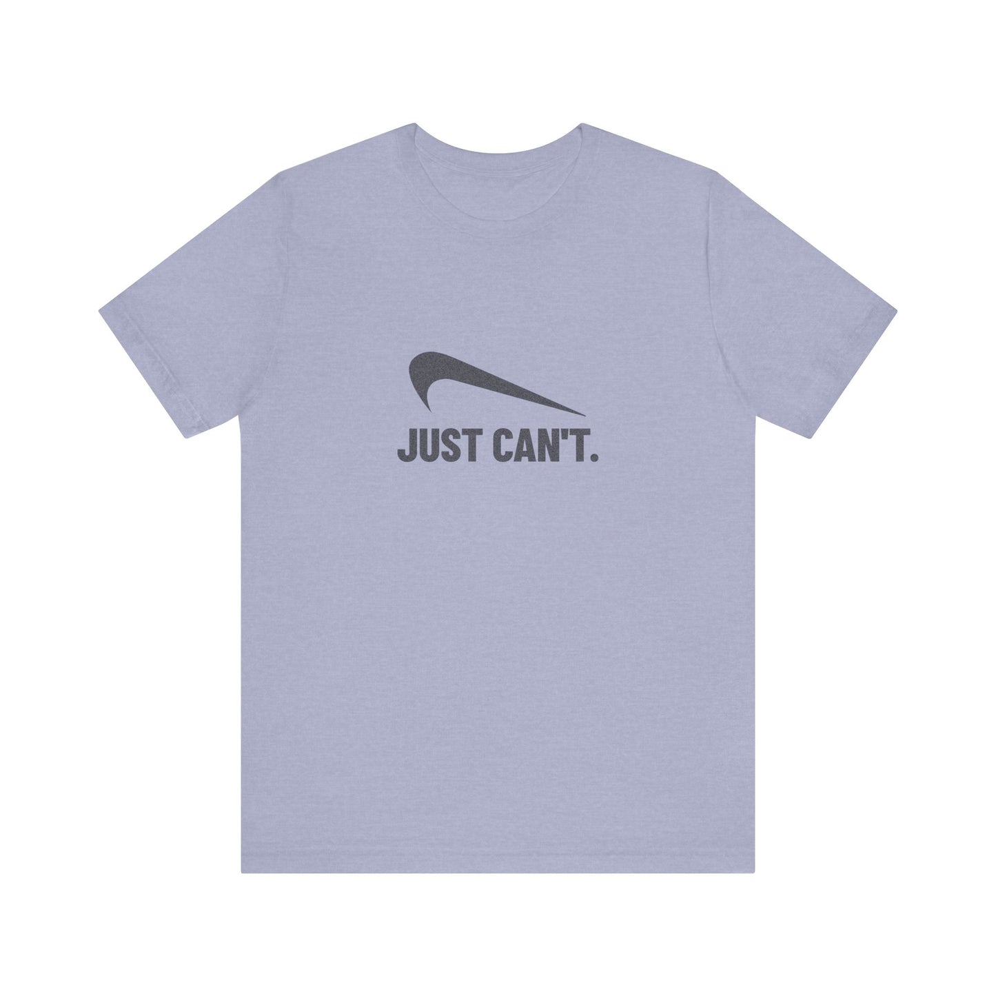 Just Can’t Athletic Parody — Retro Workout Tee (Light)