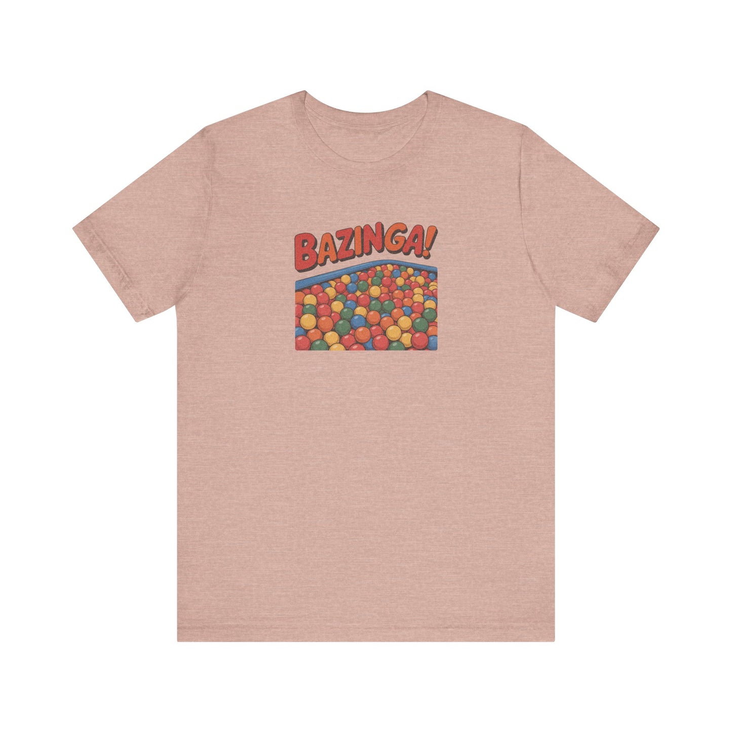 Bazinga! Ball Pit — Big Bang Theory Retro Tee (Light)