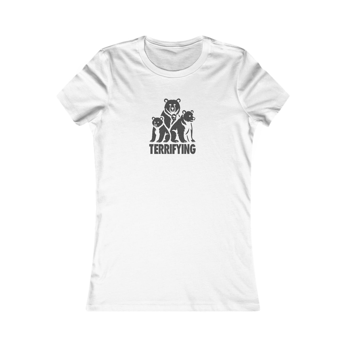 Bears Are Terrifying — Retro Silhouette Women's Tee (Light)
