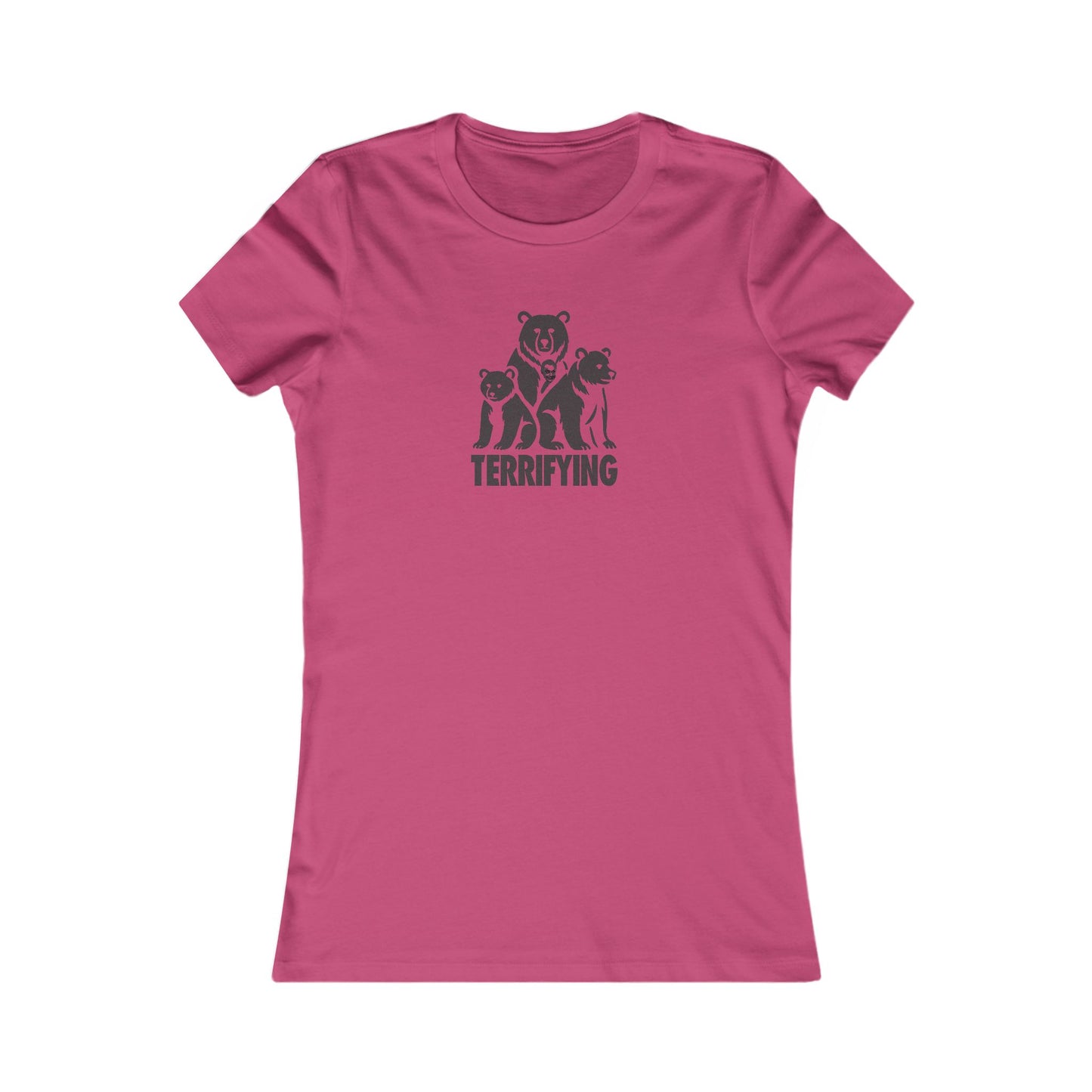 Bears Are Terrifying — Retro Silhouette Women's Tee (Light)