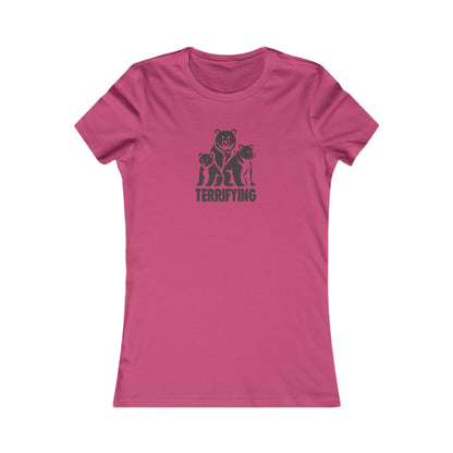 Bears Are Terrifying — Retro Silhouette Women's Tee (Light)