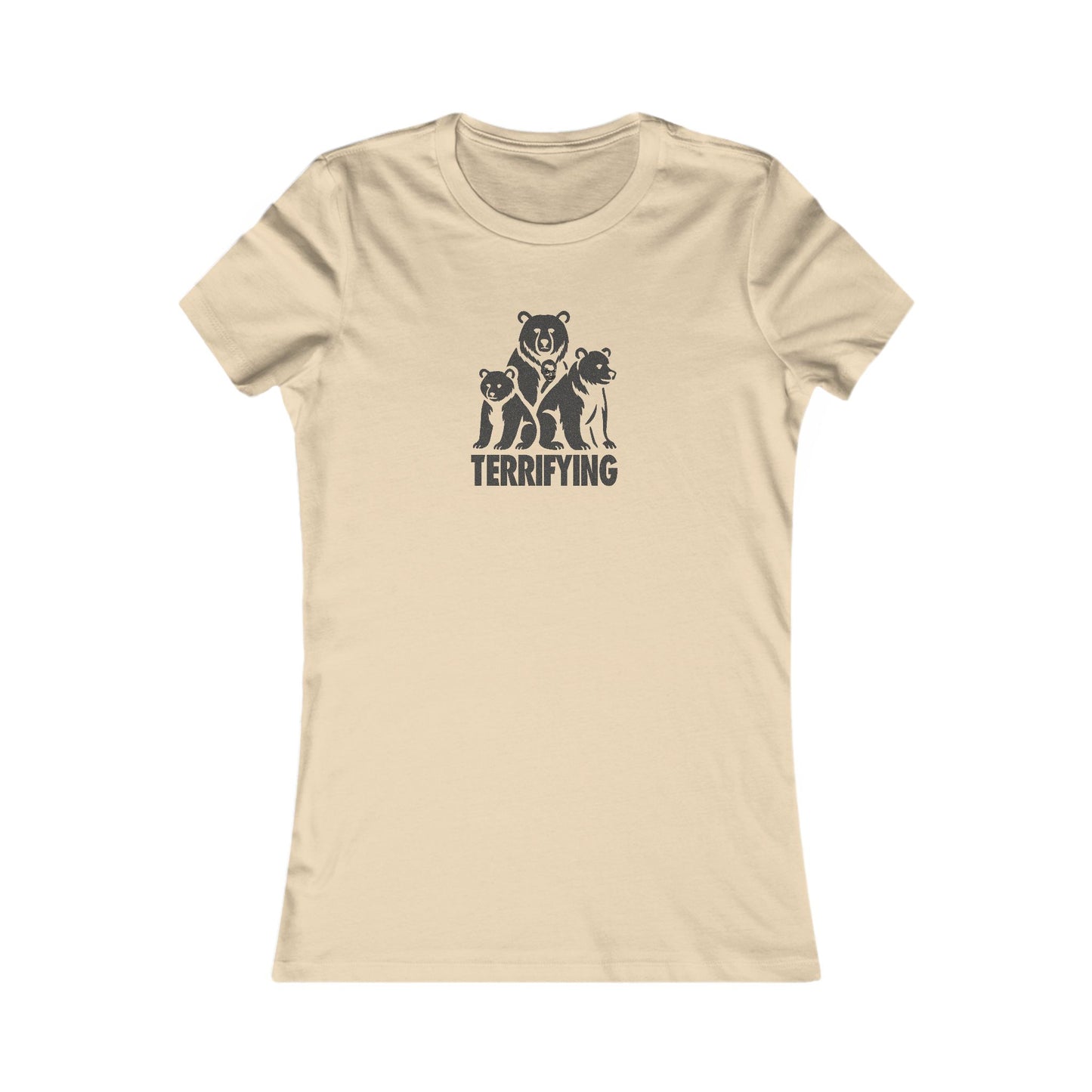 Bears Are Terrifying — Retro Silhouette Women's Tee (Light)