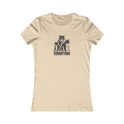Bears Are Terrifying — Retro Silhouette Women's Tee (Light)