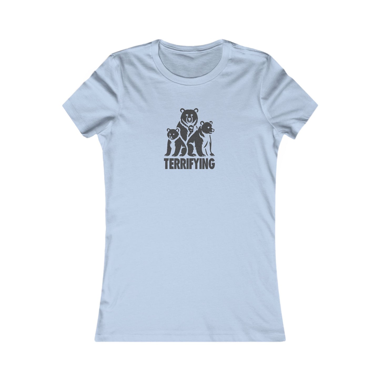 Bears Are Terrifying — Retro Silhouette Women's Tee (Light)
