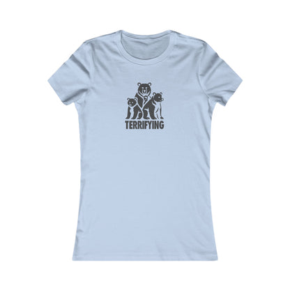 Bears Are Terrifying — Retro Silhouette Women's Tee (Light)