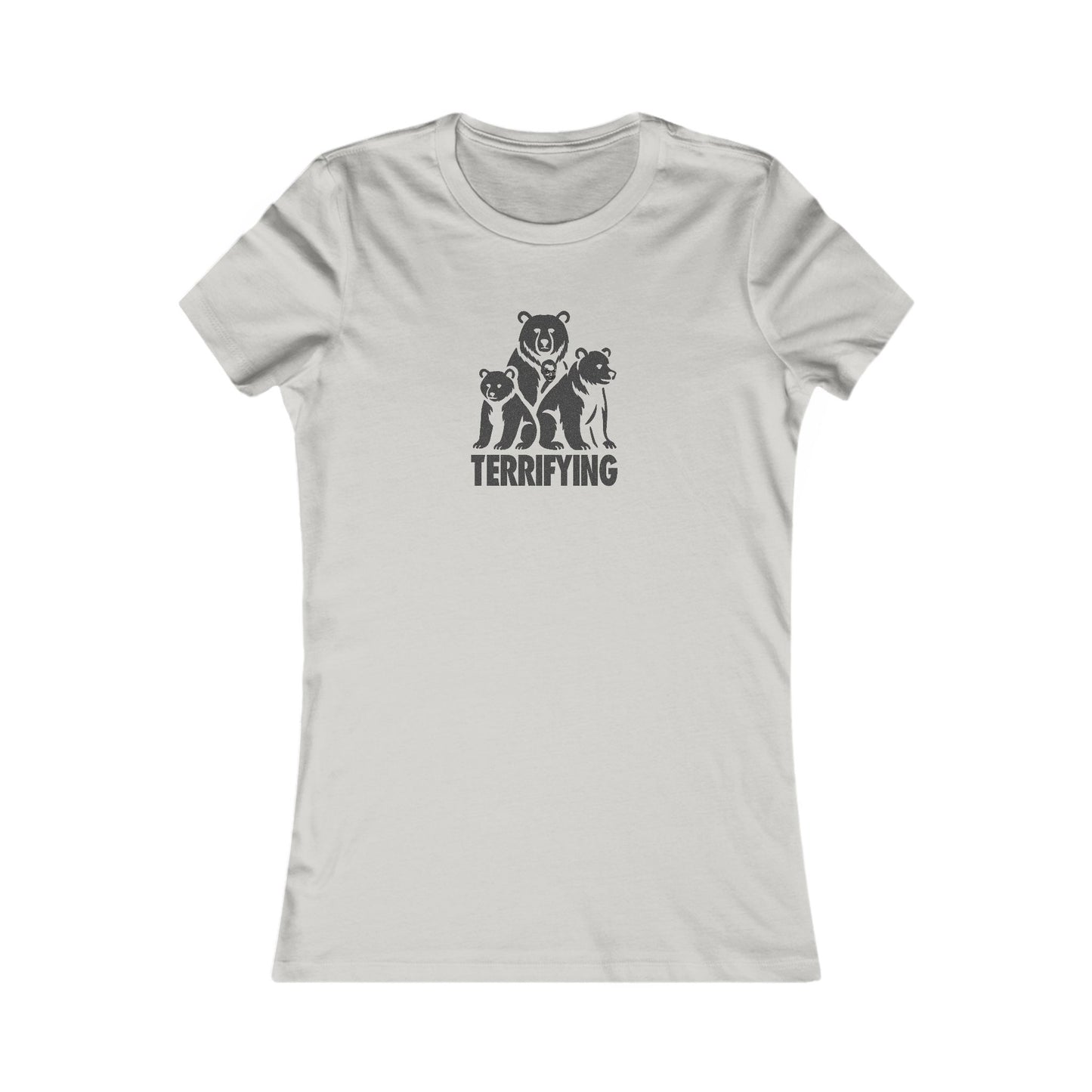 Bears Are Terrifying — Retro Silhouette Women's Tee (Light)