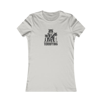 Bears Are Terrifying — Retro Silhouette Women's Tee (Light)