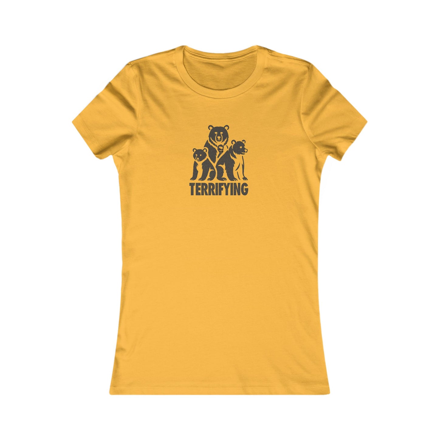 Bears Are Terrifying — Retro Silhouette Women's Tee (Light)