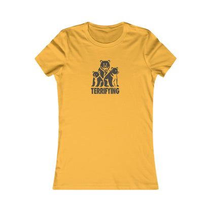 Bears Are Terrifying — Retro Silhouette Women's Tee (Light)